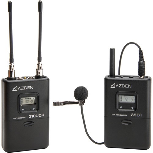 میکروفون-بی-سیم--هاشف-ازدن--Azden-310LT-UHF-On-Camera-Lavalier-System